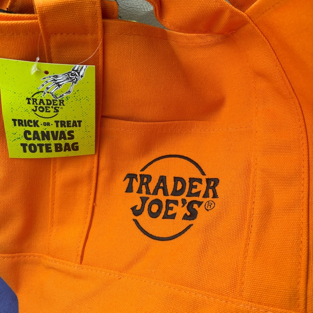 Trader Joe’s, mini Tote Bag Orange NWT ONE BAG